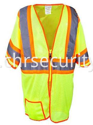 Two Tone Hi-Vis Yellow Classic Mesh Safety Vest